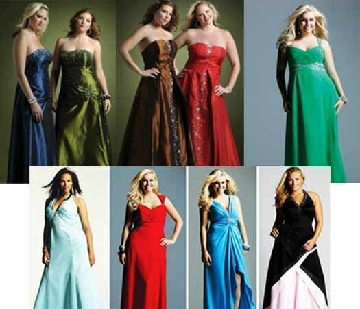 Выбор цвета платья для полных женщин